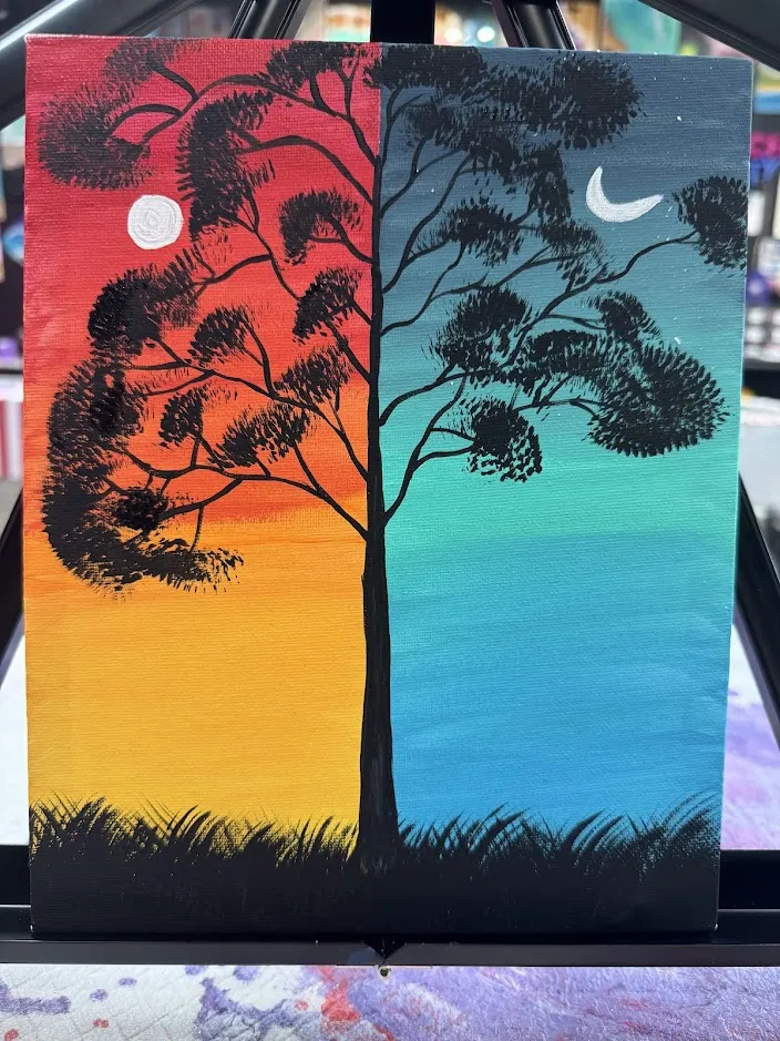 Adult Canvas Brush Painting in Johns Creek