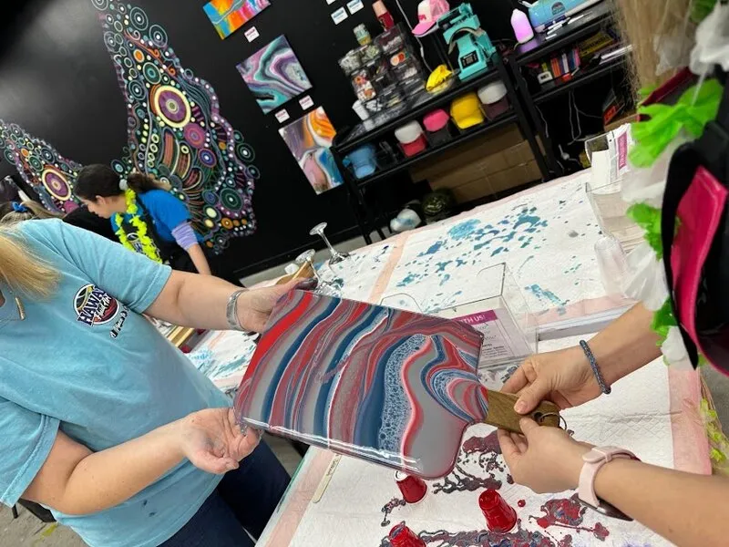 Fluid Art Charcuterie Board Onsite Experience