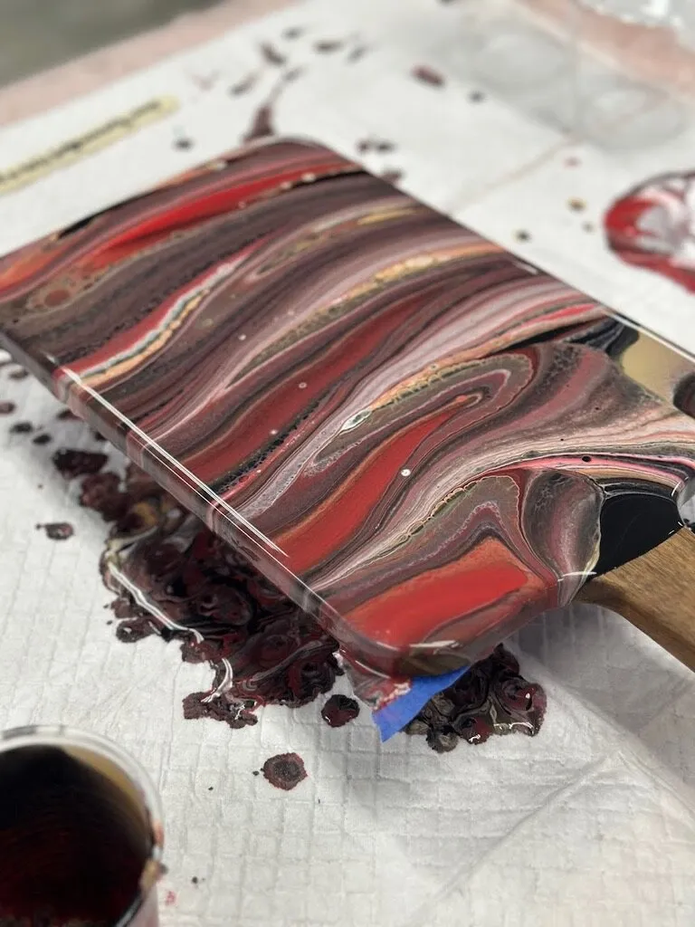 Fluid Art Charcuterie Board Class Girls Night Out in Johns Creek