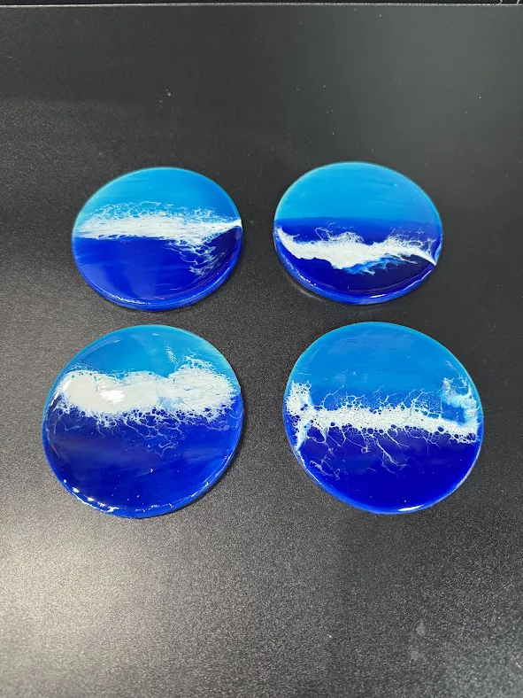 Beach Scene Coasters in Johns Creek