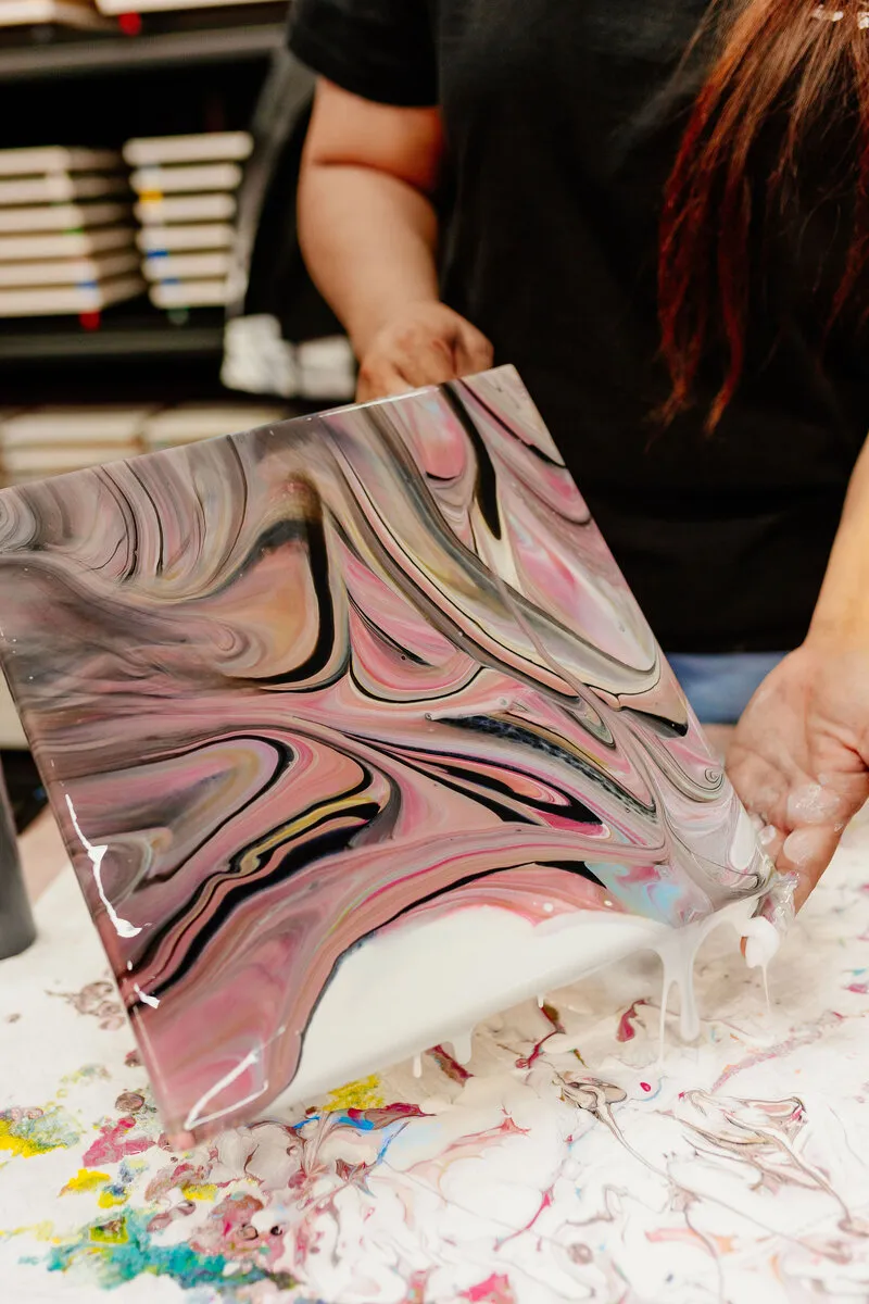 Children's Fluid Art Class in Johns Creek at Hawaii Fluid Art
