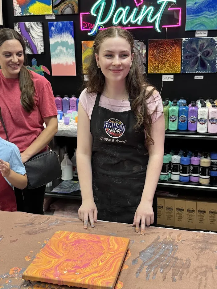 Fluid Art Classes in Johns Creek at Hawaii Fluid Art