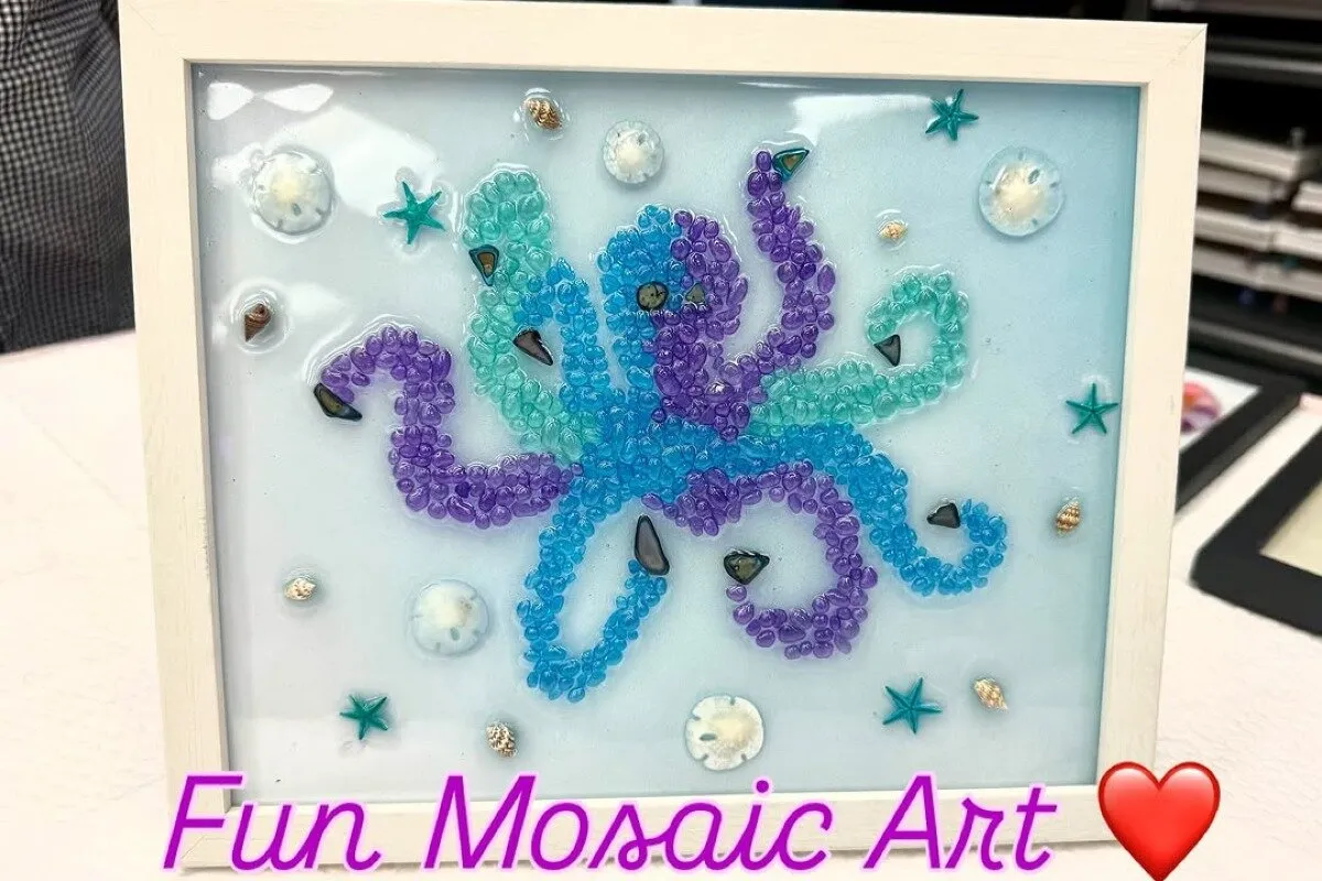 Group Mosaic Resin Frame Class and Workshops in Johns Creek