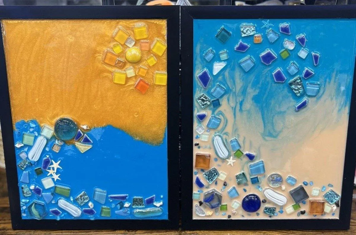 Fluid art class near Norcross GA at Hawaii Fluid Art Johns Creek