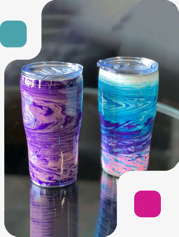 Custom Resin Tumbler Art Class in Johns Creek GA
